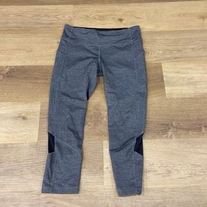 Lululemon Gray High Waist Leggings With Pockets